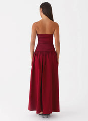 Carmel Maxi Dress Merlot