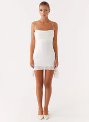 Axel Beaded Mini Dress White