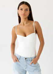 Ame Underwire Bodysuit White