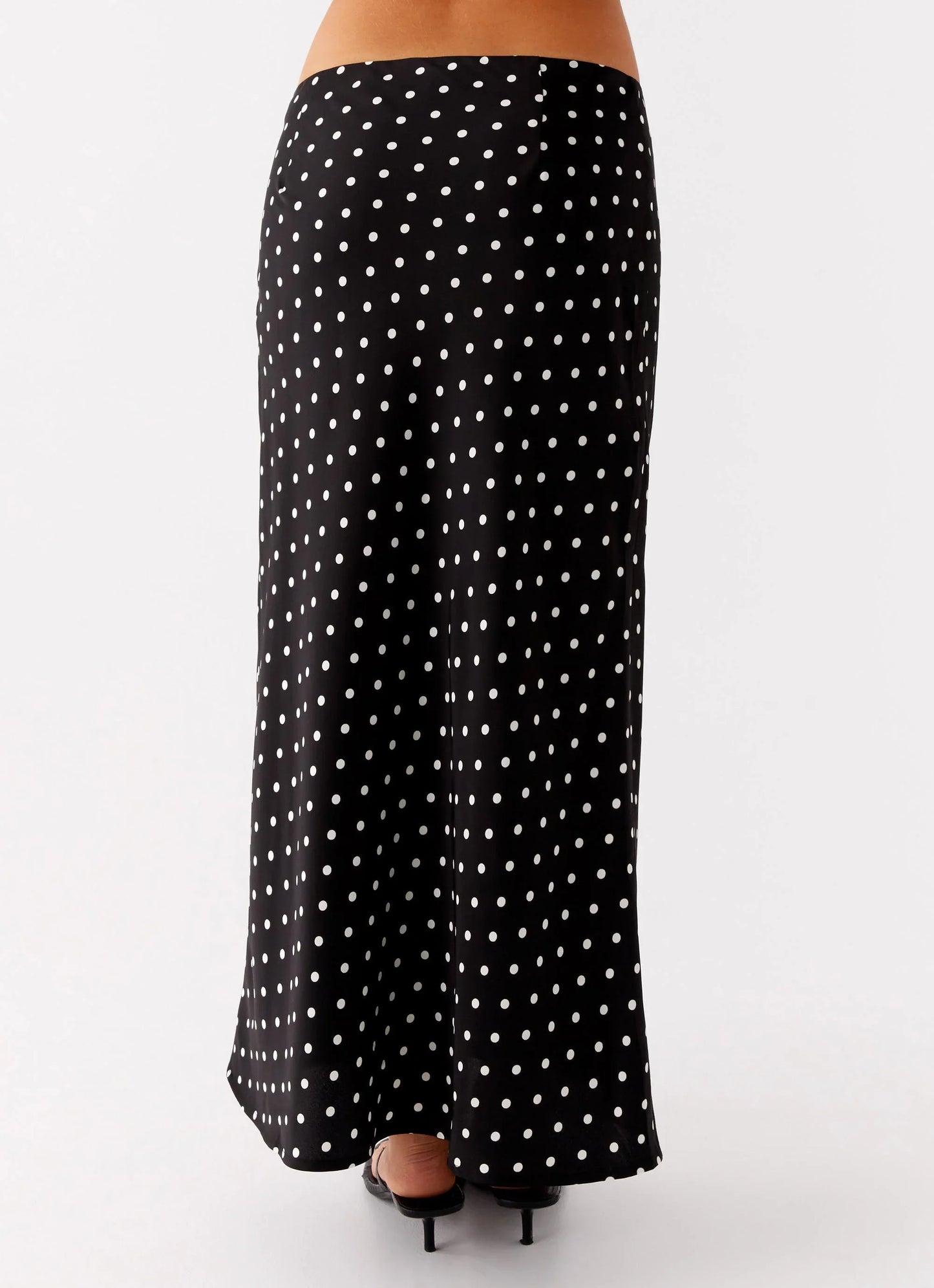 Breanne Midi Skirt Black Polka Dot