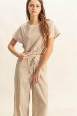Hazel Blues® |  HYFVE Round Neck Short Sleeve Top and Pants Set