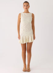 Adoria Mini Dress Ivory