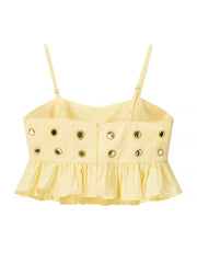 Hazel Blues® |  Eyelet Cami and Bubble Skirt Set