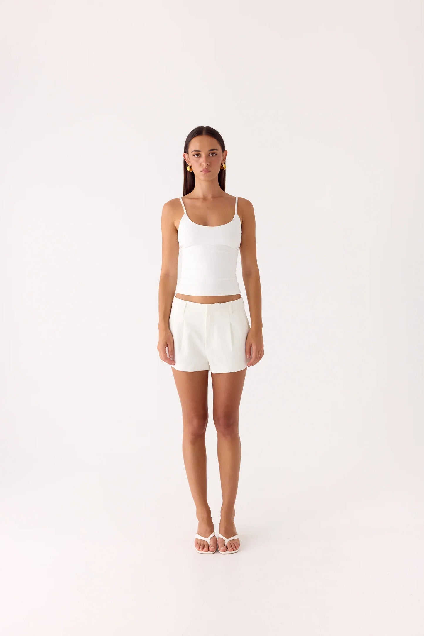 Asher Suiting Shorts - White
