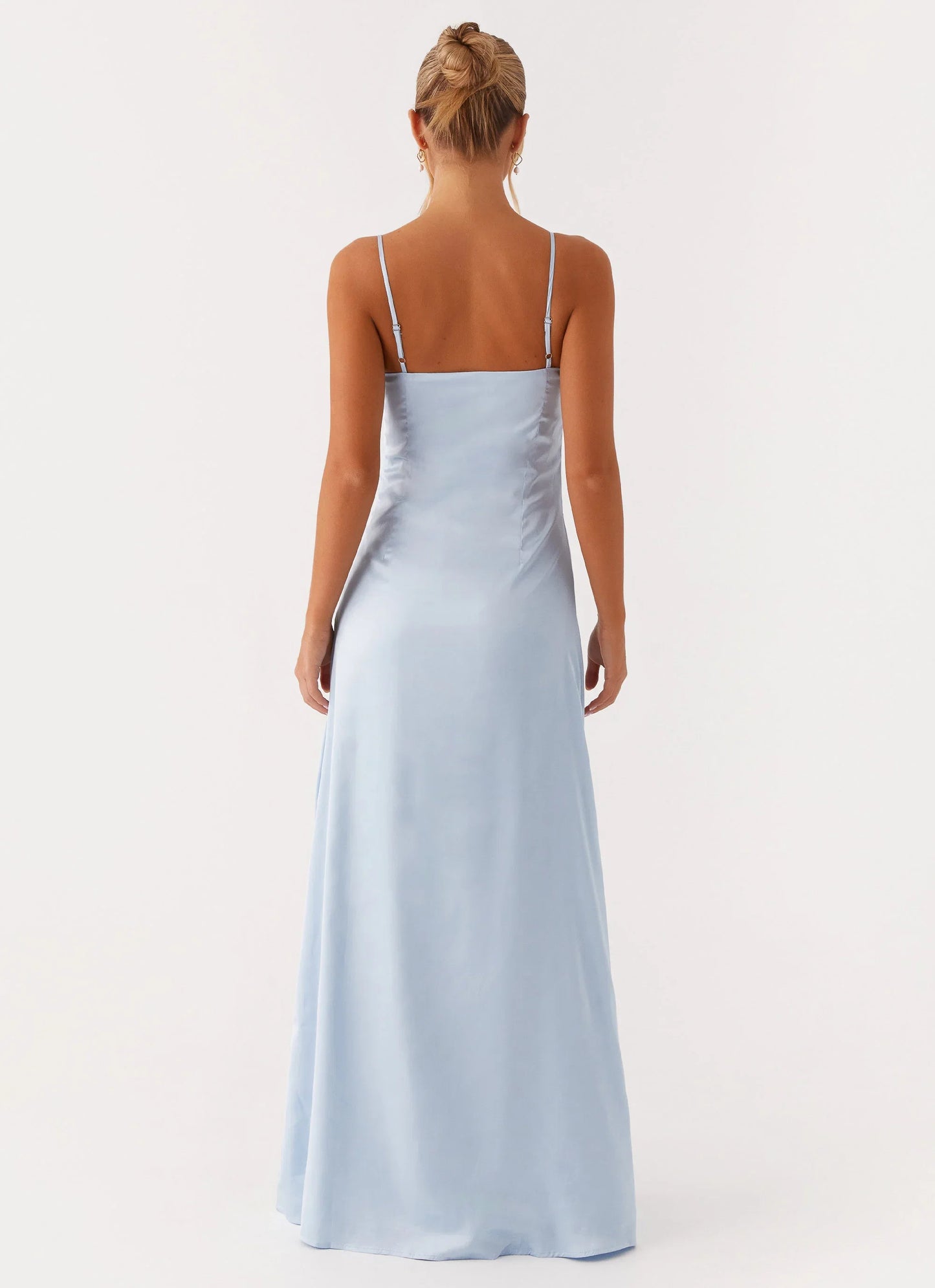 Aster Bloom Maxi Dress Blue