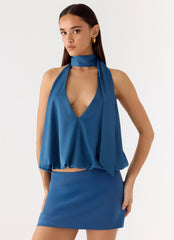 Celestin Top Washed Navy