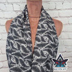 Grey Fern infinity scarf