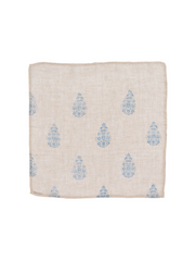 Henna Blue Sheer Linen Napkin Set