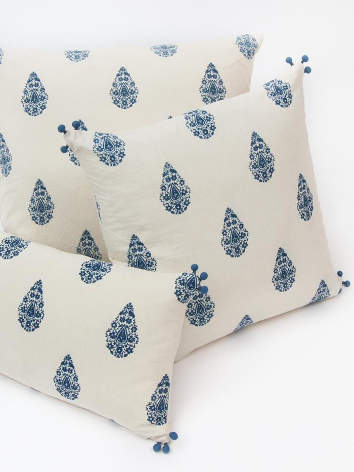 Henna Indigo Decorative Pillow