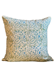 Meenakshi Cornflower Blue/Green Decorative Pillow Cover