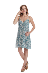 Mellia Turquoise Slip Dress