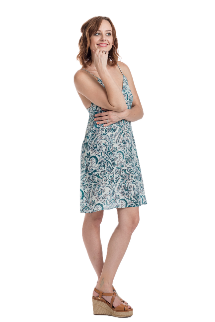 Mellia Turquoise Slip Dress
