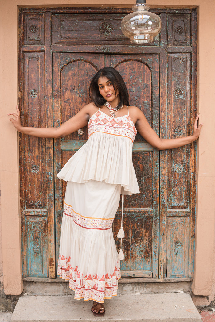 Palma Cotton Spaghetti Top