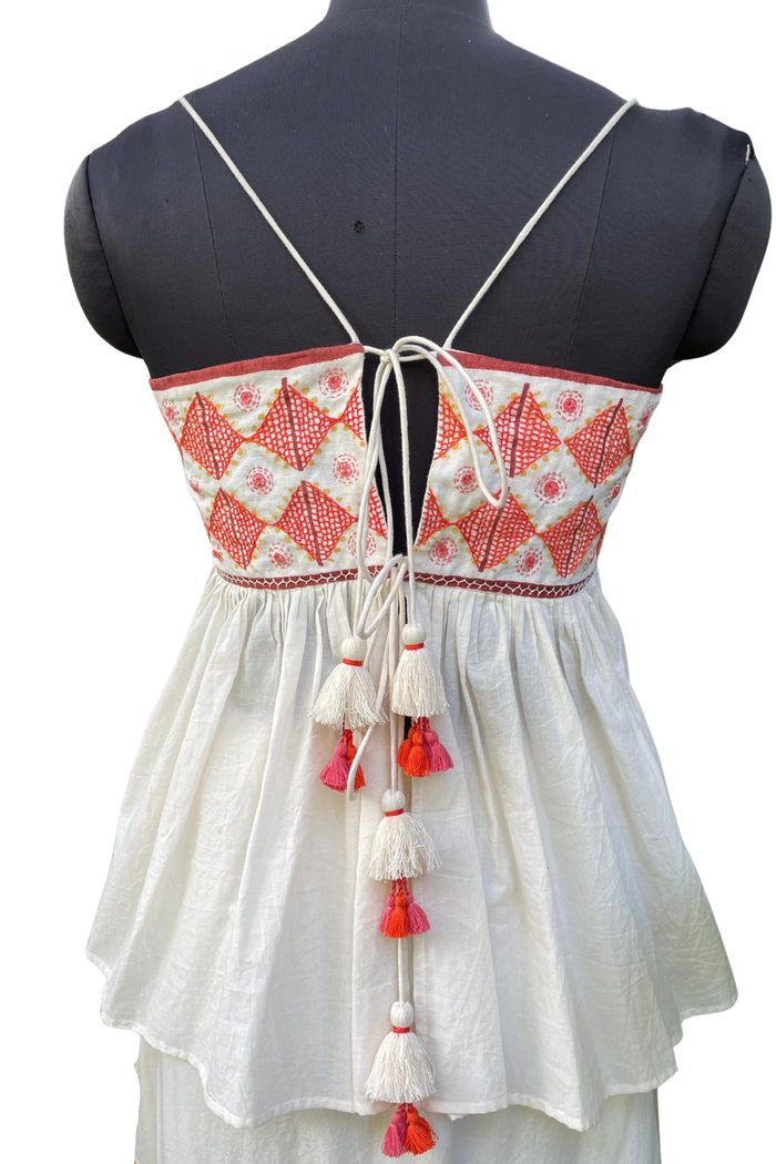 Palma Cotton Spaghetti Top