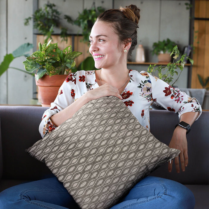 Plutus Brown Bites Dot Luxury Throw Pillow - Plutus Brands