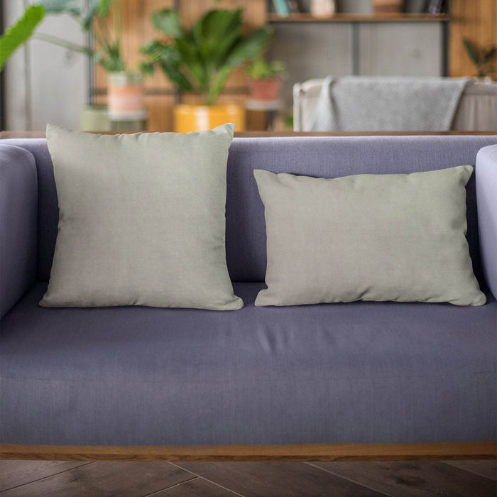 Plutus Grey Solid Shiny Velvet Luxury Throw Pillow - Plutus Brands