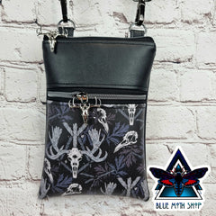 Pagan protector skull Phone Bag handmade