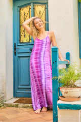 Robe Béa Dress - Purple Tie & Dye