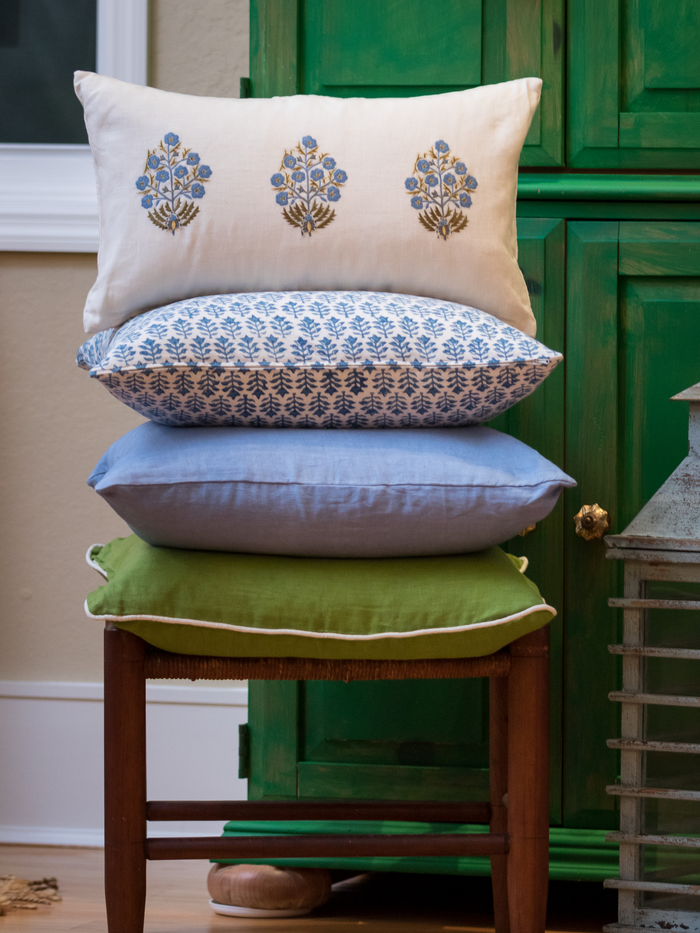 Shalimar Blue Decorative Pillow