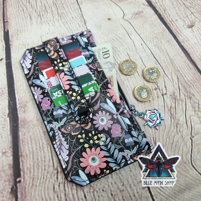 Spooky Flowers Slim Purse Wallet