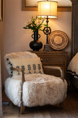 Temple Tree Wool Pillow Cover With Tassels