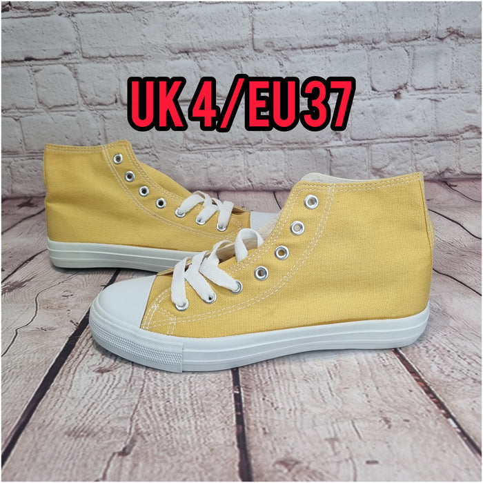 Yellow high tops. Plain or customized